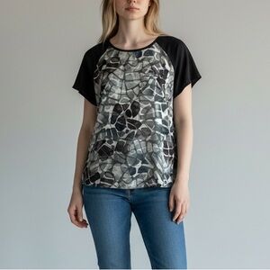 Simply Vera Mixed Media Blouse